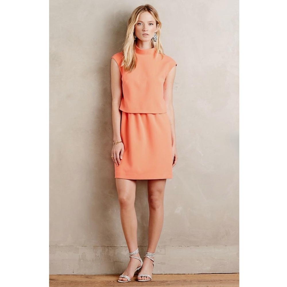Anthropologie Hoss Intropia "Tiered Jonie Dress " $258 Made in Spain”